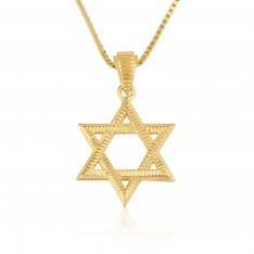 14K Gold Classic Star of David Pendant