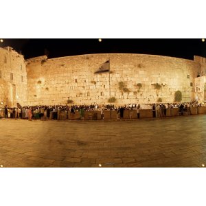 Panoramic Kotel Western Wall Sukkah Single-Wall Panel 12 ft Width