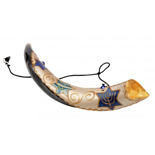 Anointing Yemenite Shofar with Painted Star of David