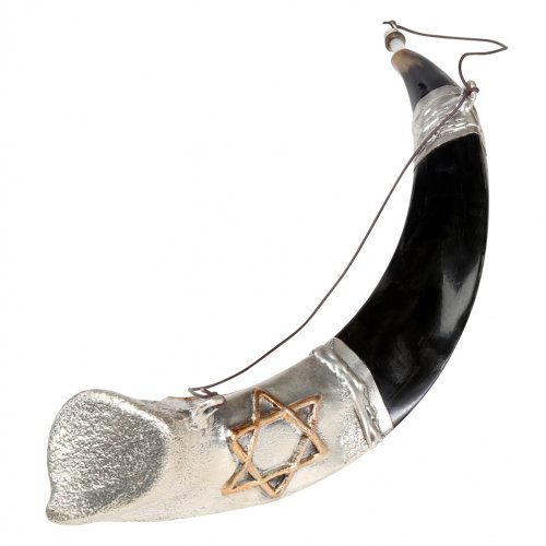 Anointing Yemenite Shofar with Silver Star of David