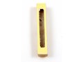 Brown and White Jerusalem Stone Mezuzah Case with Western Wall Image - 4.3