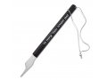 Contemporary Style Torah Pointer with Etched Hebrew Words, Black - Adi Sidler