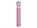 Cylinder Mezuzah Case with Shema Prayer and Shin in Light Colors, 4 Inches - Agayof