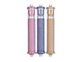 Cylinder Mezuzah Case with Shema and Curving Shin, Light Colors at 6 Inches - Agayof