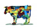 Dora Cow Free Standing Double Sided Steel Sculpture - David Gerstein