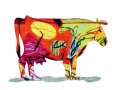 Dora Cow Free Standing Double Sided Steel Sculpture - David Gerstein