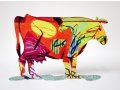 Dora Cow Free Standing Double Sided Steel Sculpture - David Gerstein