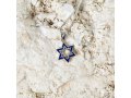 Double Star of David Pendant Necklace, Jerusalem Image on Reverse  Sterling Silver