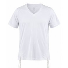 Dry-Fit Tzitzit T-shirt With Kosher Tzitzis in White