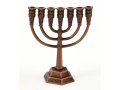 For Decoration, Miniature Seven Branch Menorah - Copper. 2.6