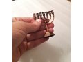 For Decoration, Miniature Seven Branch Menorah - Copper. 2.6