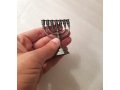 For Decoration, Miniature Seven Branch Menorah - Pewter 2.6 inches Height