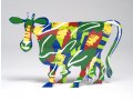 Free Standing Double Sided Sculpture - Margarita Cow by David Gerstein