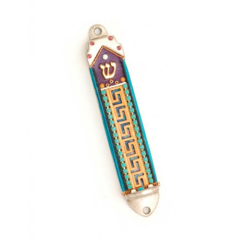 Geometric Mezuzah Case - Shahaf