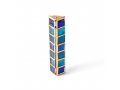 Glass Blue Tiles Design Israel Museum Metal Mezuzah Case
