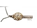 Gold and Silver Key Pendant Necklace, Kabbalah Tikun Hava with 5 Metals - HaAri