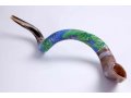 Grape Design Hand Painted Yemenite Shofar