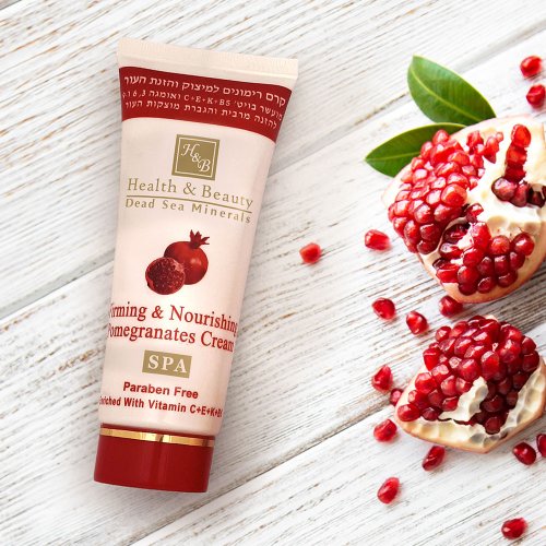 H&B Anti-Aging and Firming Pomegranate Cream with Active Minerals from the Dead Sea