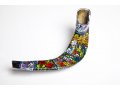 Hand Painted Jerusalem Ram's Horn Shofar