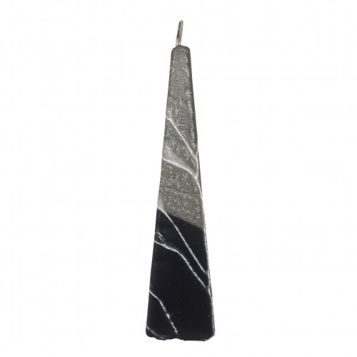 Handmade Pyramid Havdalah Candle, Black and Gray - Galilee Style