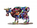 Hulda Cow Free Standing Double Sided Steel Sculpture - David Gerstein