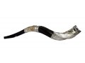 Jerusalem Crown Cut Silver Yemenite Shofar