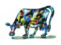 Lola Cow Free Standing Double Sided Steel Sculpture - David Gerstein