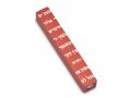 Mini Mezuzah Case with Decorative Shema Words, Red - Adi Sidler