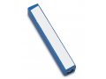 Mini Mezuzah Case with Shin Crown Design, Blue - Adi Sidler