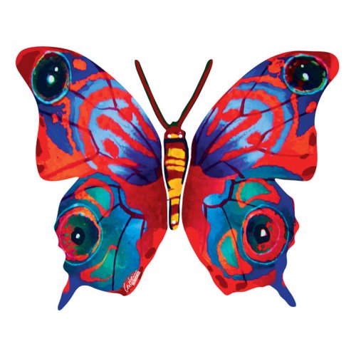 Mira Butterfly Double Sided Steel Wall Sculpture - David Gerstein