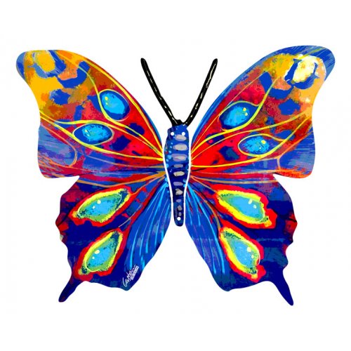 Mira Butterfly Double Sided Steel Wall Sculpture - David Gerstein