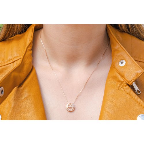 Mom Pendant on .925 Sterling Silver Necklace - Option: Silver or Rose Gold Plate