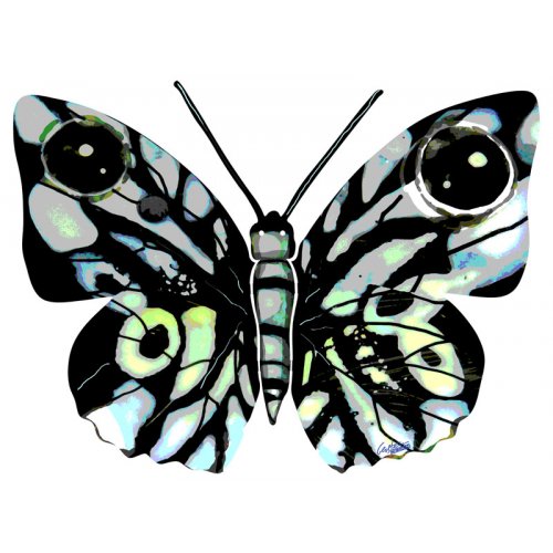 Naomi Butterfly Double Sided Steel Wall Sculpture - David Gerstein