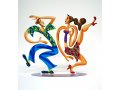 New Swingers Free Standing Double Sided Sculpture Figures - David Gerstein