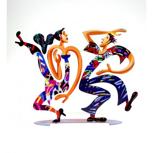 New Swingers Free Standing Double Sided Sculpture Figures - David Gerstein