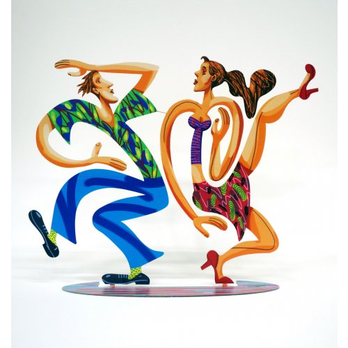 New Swingers Free Standing Double Sided Sculpture Figures - David Gerstein