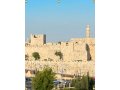 Panoramic Jerusalem Old City Walls Sukkah Single-Wall Panel 6 ft Width