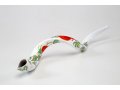 Pomegranate on White Background Hand Painted Yemenite Shofar