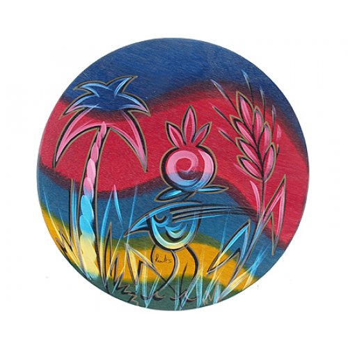 Rainbow Round Placemat - Kakadu