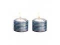 Small Tea Light Candlesticks as Stacked Discs, Colorful - Yair Emanuel