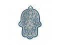 Small Wall Hamsa, Delicate Pomegranate Overlay in a Choice of Colors - Yair Emanuel