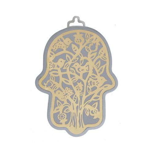 Small Wall Hamsa, Delicate Tree Overlay in a Choice of Colors - Yair Emanuel