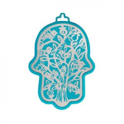 Small Wall Hamsa, Delicate Tree Overlay in a Choice of Colors - Yair Emanuel