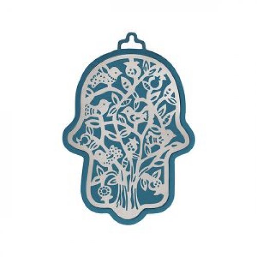 Small Wall Hamsa, Delicate Tree Overlay in a Choice of Colors - Yair Emanuel