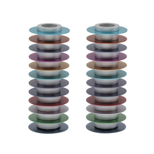 Stacked Disc Style Candlesticks, Multicolor - Yair Emanuel,