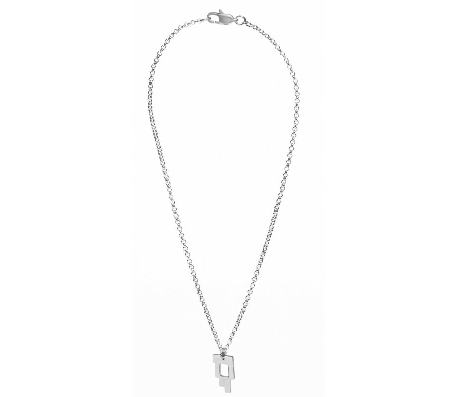 Stainless Steel Necklace with Vertical Letters for Chai Pendant - Adi Sidler