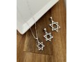 Star of David Necklace Pendant in 925 Sterling Silver