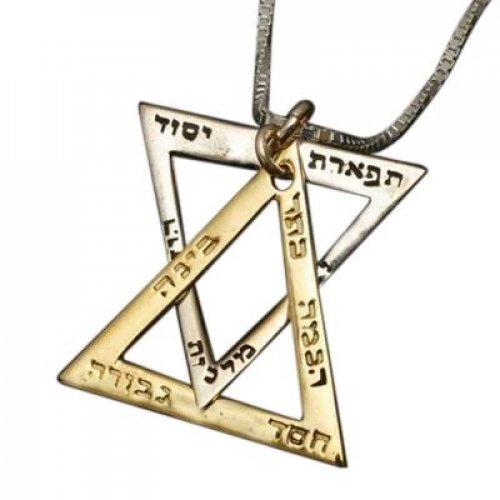 Star of David Sefirot Kabbalah Pendant - Ha'Ari