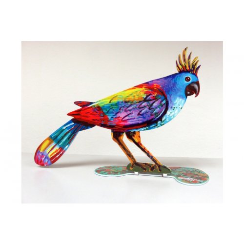 Stylish Bird Free Standing Double Sided Steel Sculpture - Stylish Bird by David Gerstein