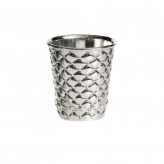 Two Junior Kiddush Cups for Children, Diamond Decorated - Holds a Revi'is 100 ml